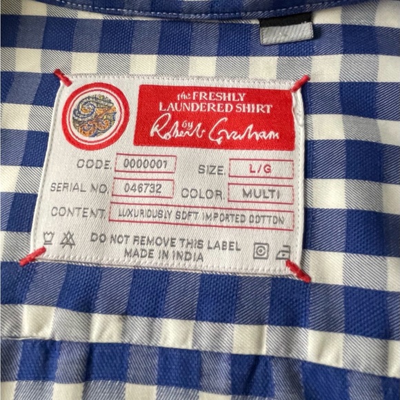 Robert Graham Men’s Large Long Sleeve Shirt - Picture 4 of 6